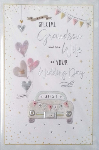 Picture of GRANDSON & HIS WIFE WEDDING CARD